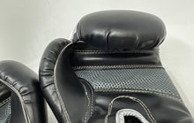 Load image into Gallery viewer, Set Of 2 Pcs Sanabul Unisex Black White Leather Professional Boxing Gloves 10 Oz