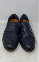 Load image into Gallery viewer, Tomas & Vine Mens Barlow Dark Blue Slip-On Penny Loafer Shoes Size 10.5