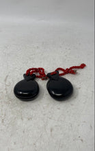 Load image into Gallery viewer, Set Of 2 Vintage Black Wooden Musical Instrument Castanets Hand Percussion