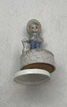 Load image into Gallery viewer, Young Boy With Puppy Home Decor Porcelain Musical Figurine Collectible