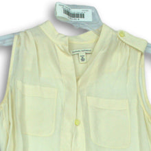 Load image into Gallery viewer, Banana Republic Womens Ivory Sleeveless Button Front Blouse Top Size 0P