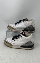 Load image into Gallery viewer, Nike Boys Air Jordan 3 398614-105 White Lace-Up Basketball Shoes Size 4.5Y