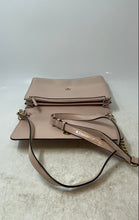 Load image into Gallery viewer, Michael Kors Womens Pink Leather Adjustable Strap Magnetic Flap Crossbody Bag