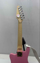 Load image into Gallery viewer, FAO Schwarz Pink Sparkle Stickers 6 String Beginner Electric Guitar Not Tested