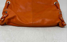 Load image into Gallery viewer, Charles David Womens Orange Leather Inner Pocket Adjustable Strap Crossbody Bag