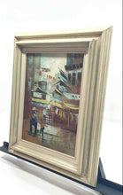 Load image into Gallery viewer, Thailand Market Street Scene Framed Signed Wall Decor Art Painting On Canvas