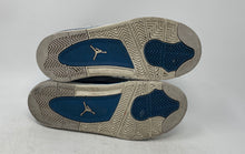 Load image into Gallery viewer, Nike Kids Jordan 4 Retro BQ7669-141 White Blue Sneaker Shoes Size 2.5Y