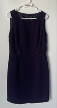 Load image into Gallery viewer, Tahari Arthur S. Levine Purple Womens Sleeveless Back Zip Sheath Dress Size 10