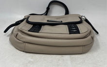 Load image into Gallery viewer, Jessica Simpson Womens Beige Pebbled Leather Adjustable Strap Crossbody Bag
