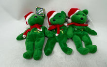 Load image into Gallery viewer, Set Of 6 Pcs Salvino's Bamm Beano's Christmas Bears 1998 Plush Toy Figure