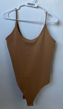 Load image into Gallery viewer, Express Womens Tan Spaghetti Strap Scoop Neck Bodysuit Camisole Tank Top Size M