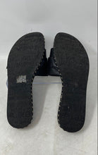 Load image into Gallery viewer, Karl Lagerfeld Womens Black Leather Charm Open Toe Slip-On Slide Sandals Size 6M