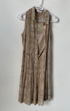 Load image into Gallery viewer, Calvin Klein Womens Multicolor Animal Print Pleated Midi Shirt Dress Size 10