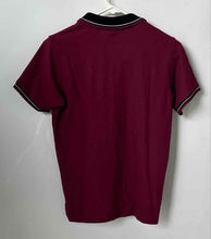 Load image into Gallery viewer, Psycho Bunny Boys Burgundy Cotton Short Sleeve Collared Polo Shirt Size 14-16