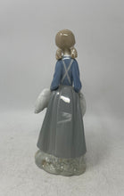 Load image into Gallery viewer, Girl With Goose Glazed Porcelain Collectible Decorative Figurine Made In Spain