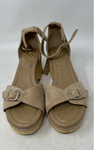 Load image into Gallery viewer, Vince Camuto Womens Meterry Beige Adjustable Wedge Espadrille Sandals Size 8M