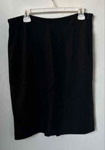 Load image into Gallery viewer, Armani Collezioni Womens Black Regular Fit Side-Zip A-Line Skirt Size 12