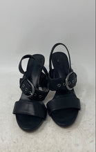Load image into Gallery viewer, Karl Lagerfeld Womens Colene Black Buckle High Cone Platform Heels Size 8.5M