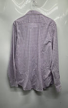 Load image into Gallery viewer, Michael Kors Mens Light Purple Plaid Slim Fit Stretch Dress Shirt Sz L 16 34/35