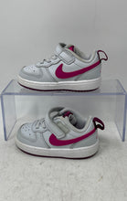 Load image into Gallery viewer, Nike Boys Court Borough Low 2 BQ5453-015 White Pink Sneaker Shoes Size 6C