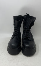 Load image into Gallery viewer, Aldo Womens Talaleryknit Black Round Toe Lace-Up Ankle Boots Size 7.5