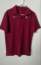 Load image into Gallery viewer, Nike Mens Dark Red Florida State Seminoles Dri-Fit Golf Polo Shirt Size M