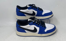 Load image into Gallery viewer, Nike Kids Air Jordan 1 Retro Low Blue White Lace-Up Sneaker Shoes Size 6Y