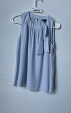 Load image into Gallery viewer, Brooks Brothers Womens Blue Sleeveless Round Neck Keyhole Blouse Top Size 6