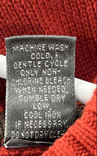 Load image into Gallery viewer, Oscar De La Renta Mens Red Knitted Long Sleeve Crew Neck Pullover Sweater Size S