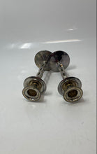 Load image into Gallery viewer, Lot Of 2 Pcs 2000 Silver Tone Home Decorative Collectible Candle Holder
