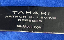 Load image into Gallery viewer, Tahari Womens Blue V-Neck 3/4 Sleeve Back Zip Shift Dress Size 10 With Tag