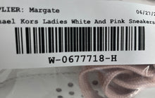 Load image into Gallery viewer, Michael Kors Womens Codie White And Pink Lace-Up Sneakers Shoes Size 10