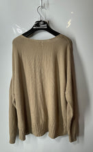 Load image into Gallery viewer, Lucky Brand Womens Beige Scoop Neck Drop Shoulder Pullover Sweater Size L