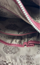 Load image into Gallery viewer, Vince Camuto Womens Burgundy Black Inner Pockets Double Handle Shoulder Bag