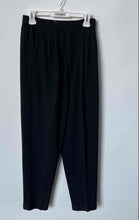 Load image into Gallery viewer, St. John Womens Black Slash Pocket Elastic Waist Pull-On Ankle Pants Size 4