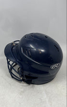 Load image into Gallery viewer, Rawlings Kids Coolflo Model CFBH1 Blue Batting Helmet w/ Face Guard Size 6.5-7.5
