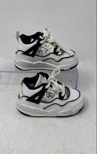Load image into Gallery viewer, Nike Unisex Baby Air Jordan 4 Black White Leather Lace-Up Sneaker Shoes Size 6C