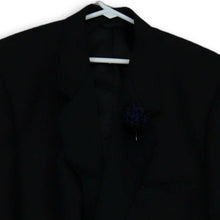Load image into Gallery viewer, Sergio Savitini Mens Black Long Sleeve Single Breasted Suit Jacket Size 50