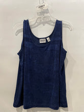Load image into Gallery viewer, Chico's Womens Blue Scoop Neck Sleeveless Wide Strap Pullover Tank Top Size 3