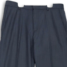 Load image into Gallery viewer, Calvin Klein Mens Gray Flat Front Slash Pocket Straight Leg Dress Pants Sz 33X30