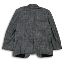 Load image into Gallery viewer, Evan Picone Mens Black Gray Long Sleeve Notch Lapel Two Button Blazer Size 46