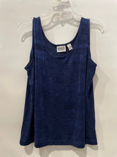 Load image into Gallery viewer, Chico's Womens Blue Scoop Neck Sleeveless Wide Strap Pullover Tank Top Size 3