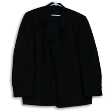 Load image into Gallery viewer, Sergio Savitini Mens Black Long Sleeve Single Breasted Suit Jacket Size 50