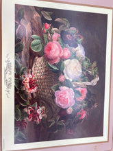 Load image into Gallery viewer, Pimpernel Multicolor Rose Basket Square Dining Cork Backed Table Mat