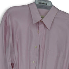 Load image into Gallery viewer, Pronto Uomo Mens Pink Long Sleeve Spread Collar Regular Fit Dress Shirt Sz 17.5
