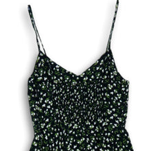 Load image into Gallery viewer, Old Navy Womens Black Floral Strappy Side Zip Short Fit & Flare Dress Size XS
