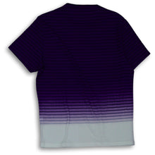 Load image into Gallery viewer, INC International Concepts Womens Purple Blue Striped Short Sleeve T Shirt Sz M