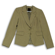 Load image into Gallery viewer, The Limited Womens Beige Notch Lapel Collar Formal Two Button Blazer Size 4