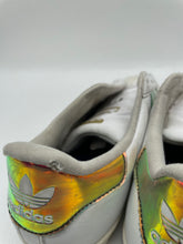 Load image into Gallery viewer, Adidas Boys Superstar White Leather Lace Up Low Top Sneakers Shoes Size 5