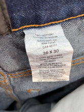 Load image into Gallery viewer, Redhead Mens Blue Denim Dark Wash Pockets Straight Leg Jeans Size 36x30